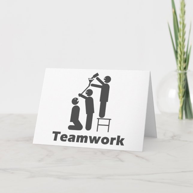 Teamwork - Motivational Merchandise Kort (Framsida)