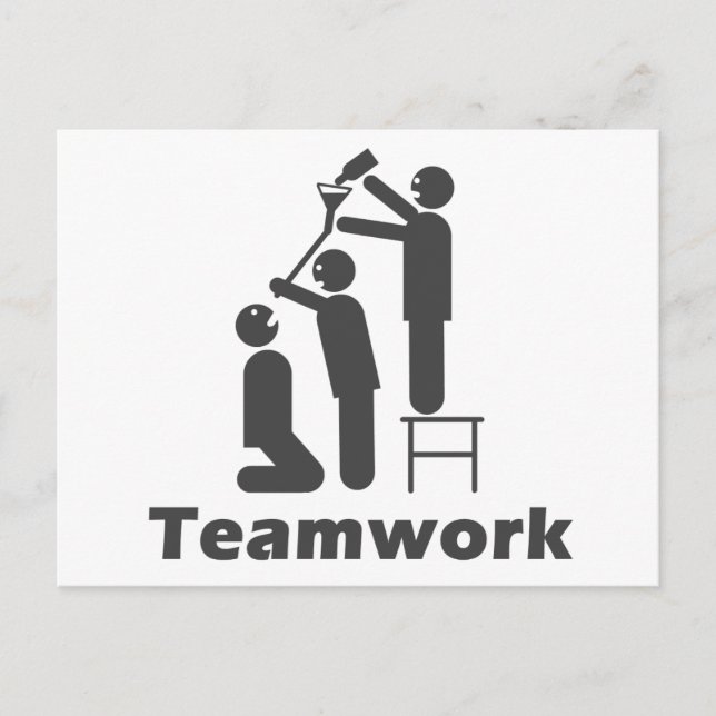 Teamwork - Motivational Merchandise Vykort (Framsida)