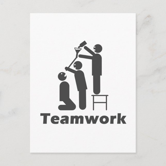 Teamwork - Motivational Merchandise Vykort (Framsida)