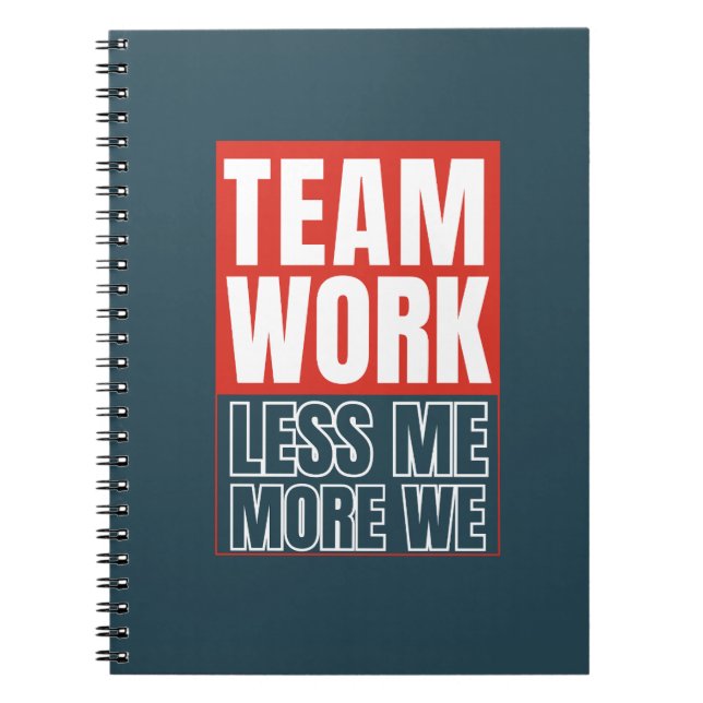 Teamwork Office Business Corporate Coworking Gift Anteckningsbok (Framsidan)
