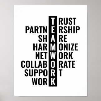 Teamwork Quote for Office and Home | inspirerande Poster