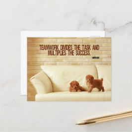 "Teamwork Success" - vykort för inspirationsoffert