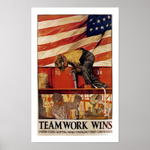 TeamWork vinner Poster
