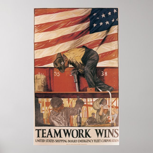 Teamwork Wins Poster (Framsidan)