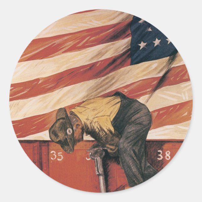 Teamwork Wins Runt Klistermärke (Framsida)