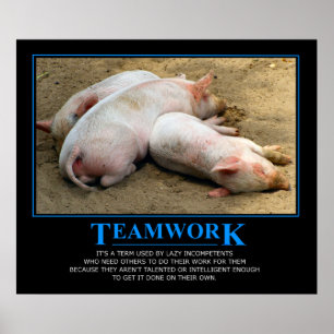 Teamworkaffisch Poster