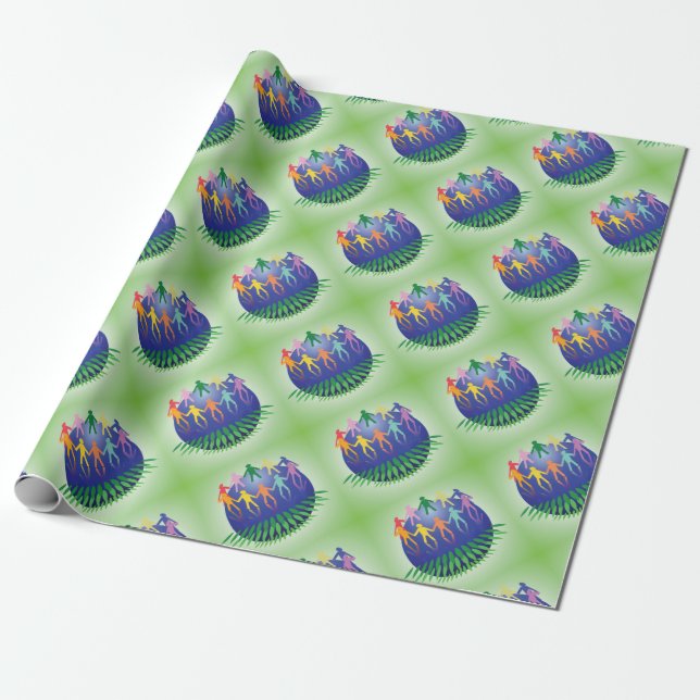 Teamworkbegrepp Presentpapper (Utrullad)