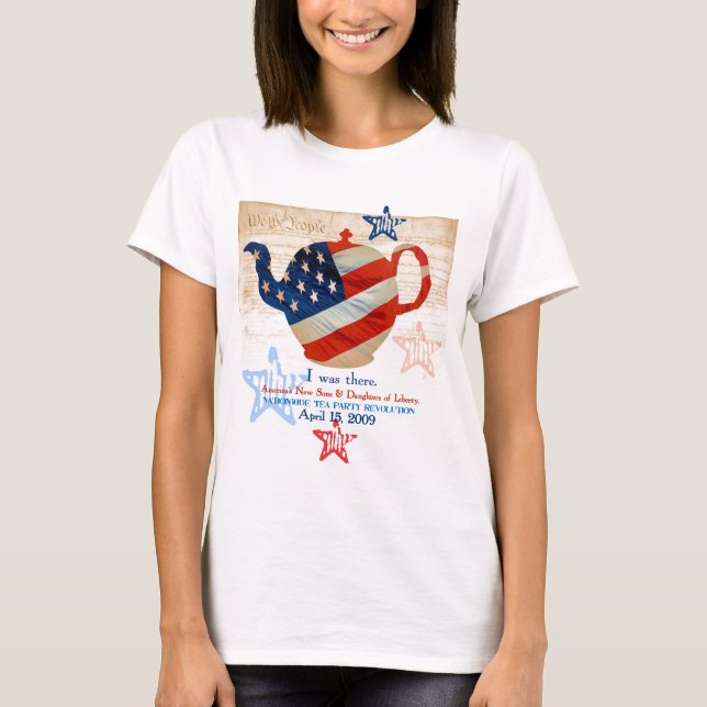 TeaParty jubileums- T-tröja Tee Shirt (Framsida)