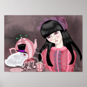 Teaparty kanin poster