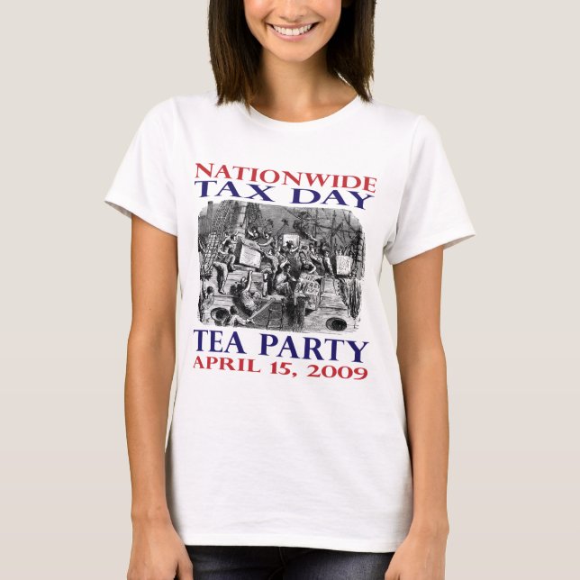 Teaparty -- Skjorta för Boston Teaparty - kvinnor T Shirt (Framsida)