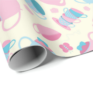 Teaparty som slår in papper presentpapper