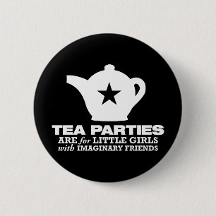 teaparty - teapartyn är för liten flicka knapp