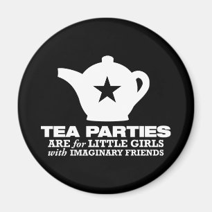 teaparty - teapartyn är för liten flicka magnet