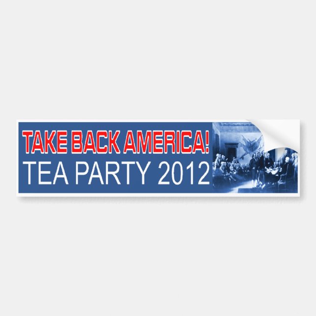 Teapartybildekal Bildekal (Framsidan)