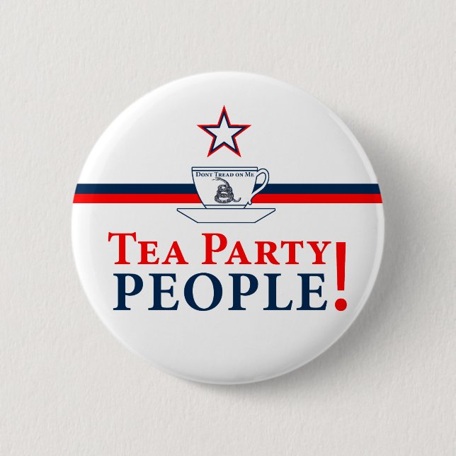 Teapartyfolk! Knapp (Framsida)