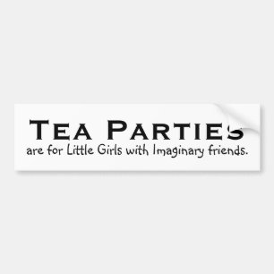 Teapartyn är för liten flicka… bildekal