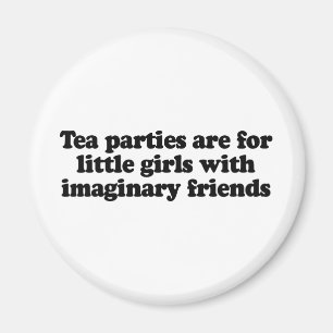 Teapartyn är för liten flicka magnet