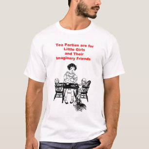 Teapartyn är för liten flicka t shirt