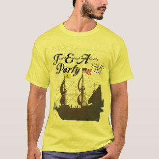Teapartynågot liknande är det 1773 - den Gadsden T-shirt