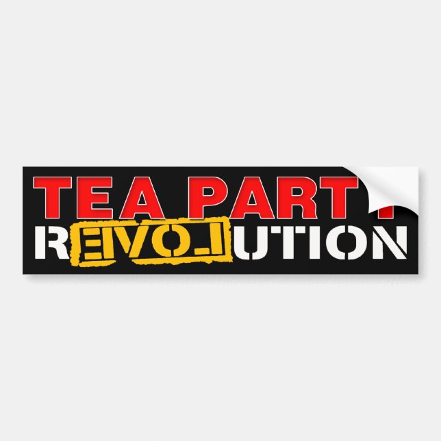 Teapartyrevolution Bildekal (Framsidan)