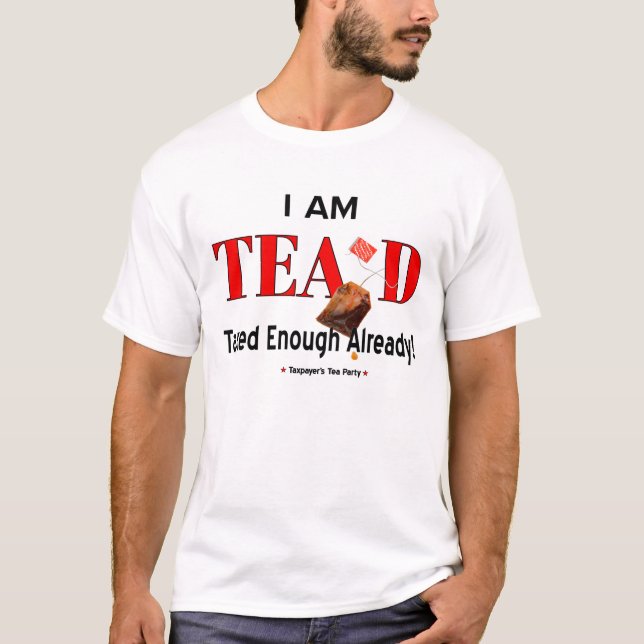 TeapartyT-tröja - skräddarsy den! T-shirt (Framsida)