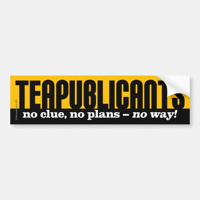 Teapublicants - ingen ledtråd som är ingen bildekal (Framsidan)