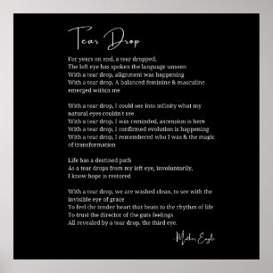 Tear Drop Awaking Third Öga dikt poster