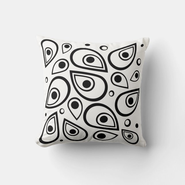 Tear Drop Design Cushion - Mjuk Stil med flöde Kudde (Framsida)