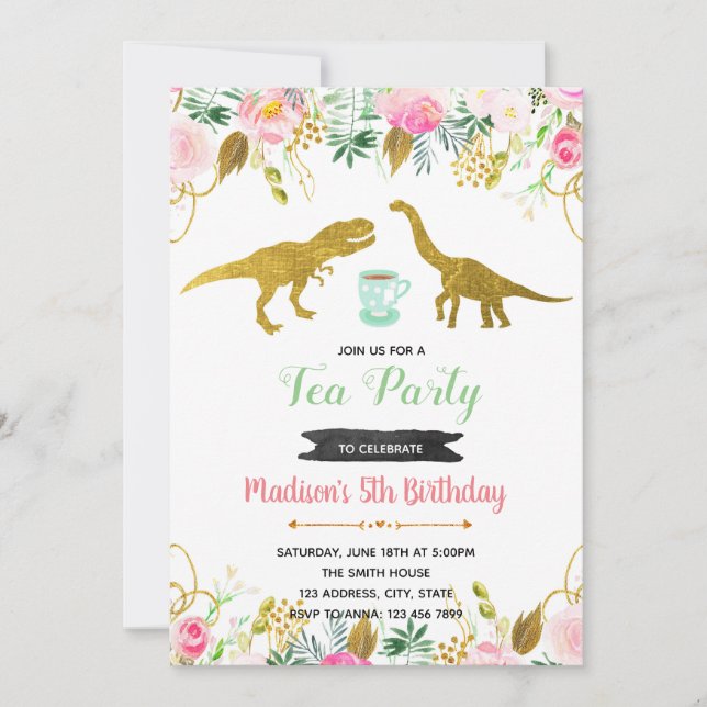 Tear ex fest flicka inbjudan (Framsida)