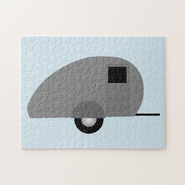 TEARDROP CAMPER TRAILER JIGSAW PUZZLE PUSSEL (Horisontell)