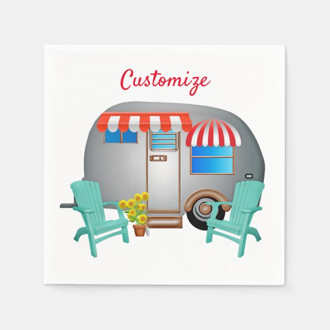 TearDrop Caravan Camper Thunder_Cove Pappersservett (Framsidan)