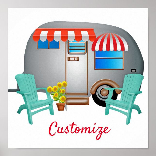 TearDrop Caravan Camper Thunder_Cove Poster (Framsidan)