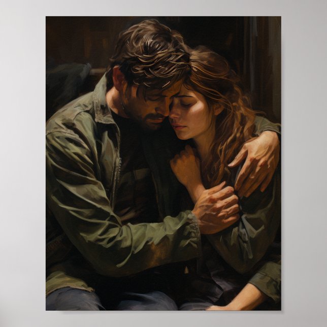 Tearful Reunion Poster - Emotional och Touching Sc (Framsidan)