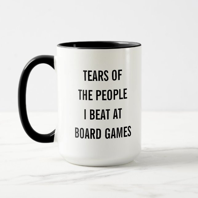Tears of the People I Beat at Board Games  Mugg (Vänster)