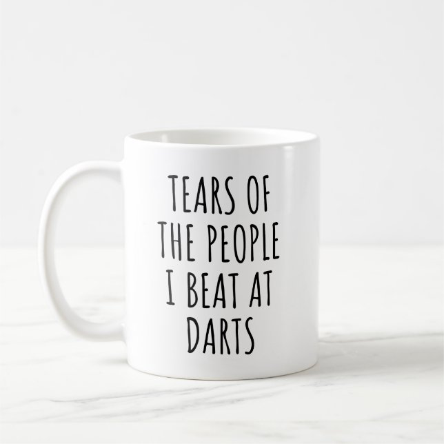 Tears Of The People I Beat at Darts Funny  Kaffemugg (Vänster)