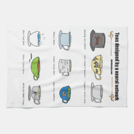 Teas by AI Weirness - Kitchen Towel Kökshandduk