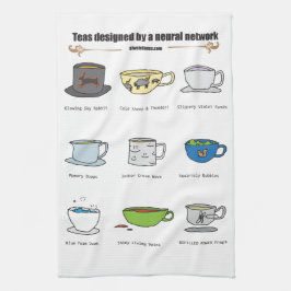Teas by AI Weirness - Kitchen Towel Kökshandduk