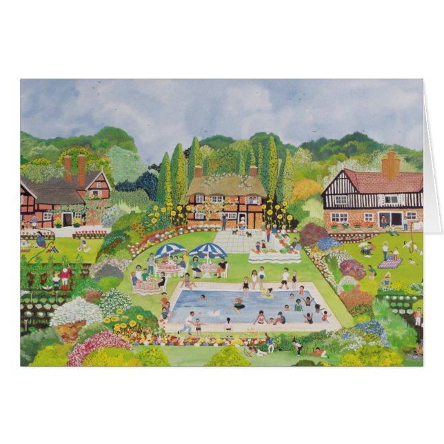 Teas redo hälsningskort (Framsidan Horizontal)