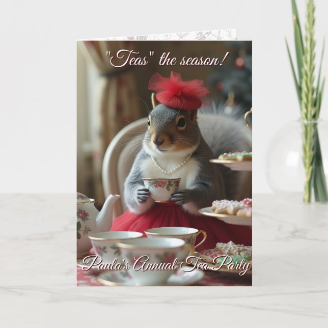 "Teas" säsongsinbjudan Inbjudan (Framsida)