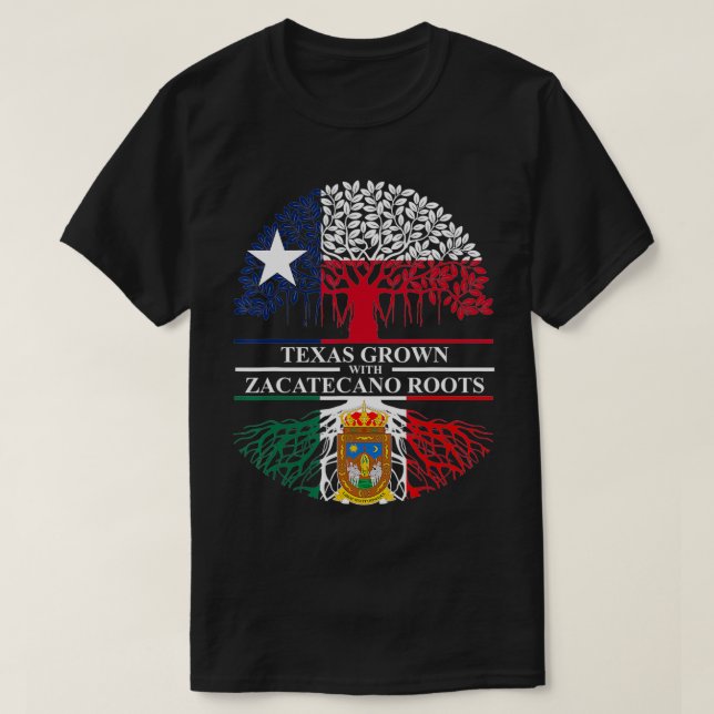 Teas som odlas med Zacatecano Roots Zacatecas Root T Shirt (Design framsida)