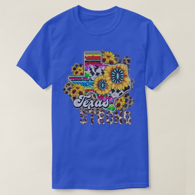 Teas Strong Karta Solros & Cheetah Mönster Tee & & (Design framsida)