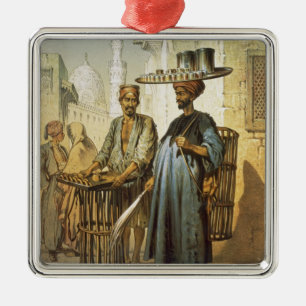 Teasäljare, från "souvenir av Cairo", 1862 (li Julgransprydnad Metall