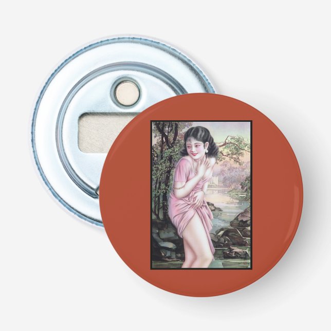 Tease in Stream Oasis by Shanghai China Girl Girl Flasköppnare (Framsidan)