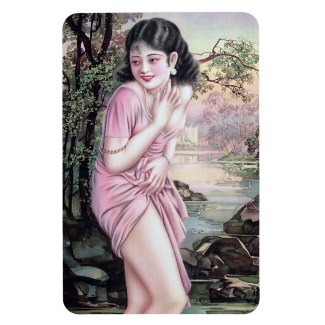 Tease in Stream Oasis by Shanghai China Girl Girl Magnet (Vertikal)