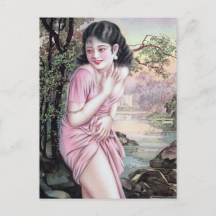 Tease in Stream Oasis by Shanghai China Girl Girl Vykort