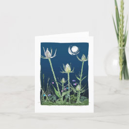Teasels och Måne Helgkort
