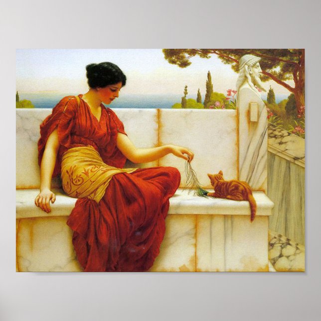 Teaseringen av John William Godward Poster (Framsidan)