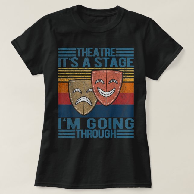 Teater Actor Broadway Musical Theater Nerd Thespi T Shirt (Design framsida)