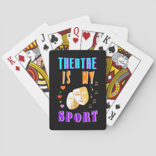 Teater är min idrottsskådespelare Drama Casinokort
