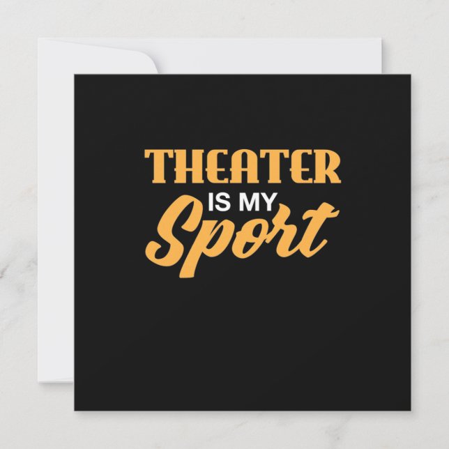 Teater Är Min Sport Inbjudningar (Framsida)
